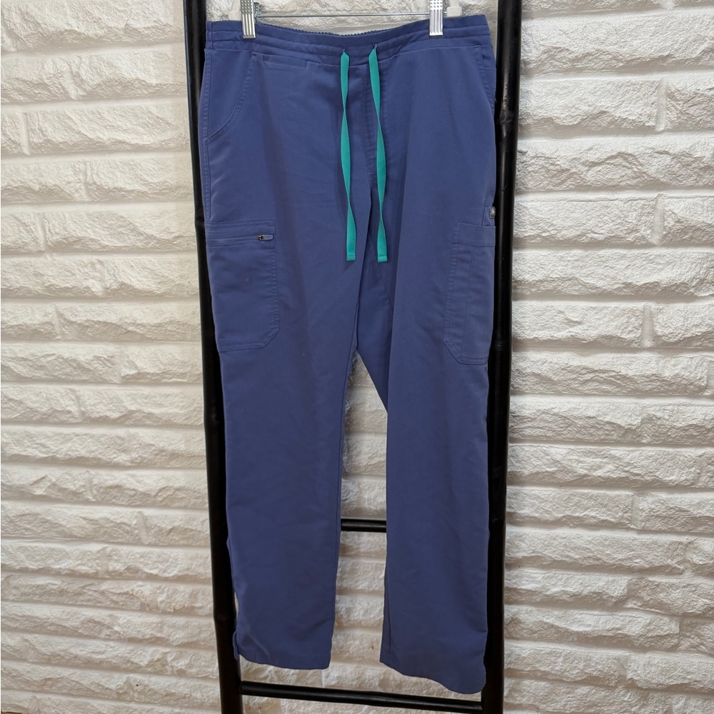 Figs Women’s Navy Joggers with Teal Drawstring